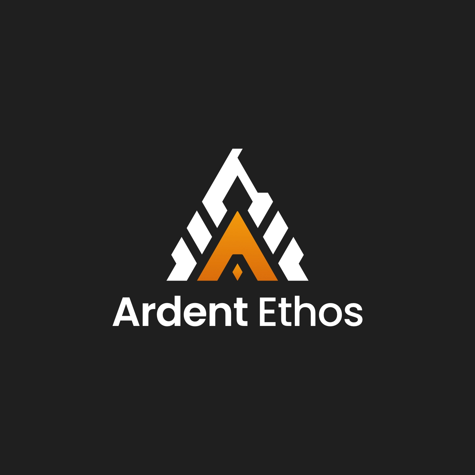 project cover art for ardent ethos branding